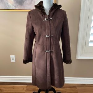 Calvin Klein ladies brown coat